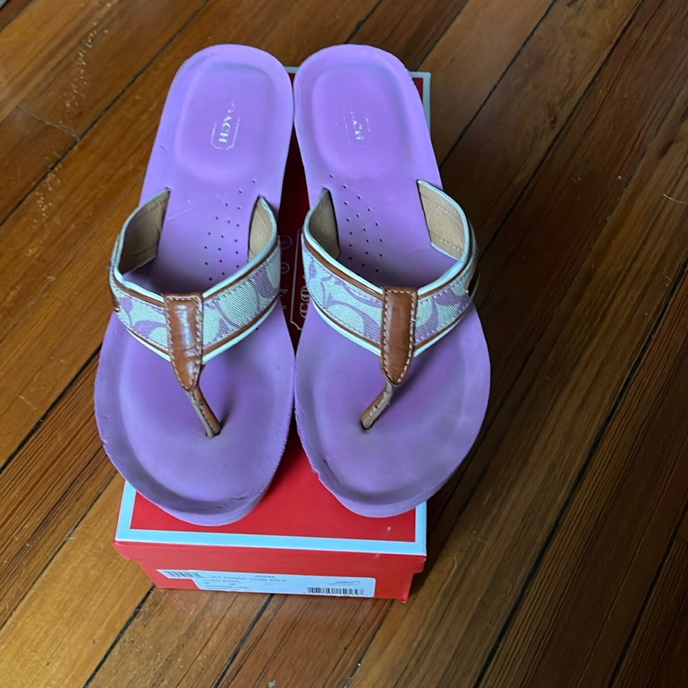 COACH Wedge Flip Flop 9M